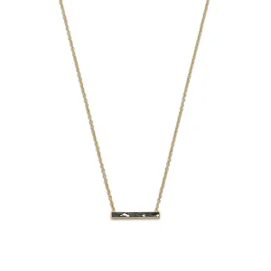 14 Karat Gold Plated Diamond Chip Necklace