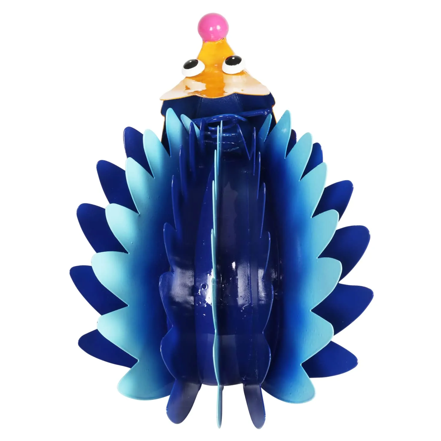 Colorful Metal Hedgehog Statuary, 8 Inch