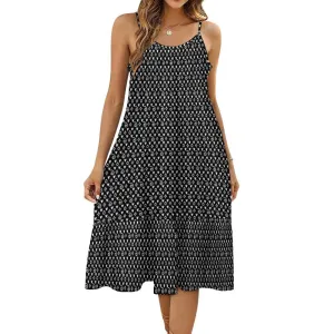 Designer Suspender Sleeveless Dress