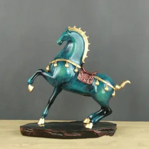 European War Horse Statue Viking Home Decor