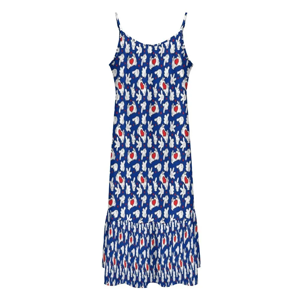 Happy Hands Suspender Sleeveless Dress