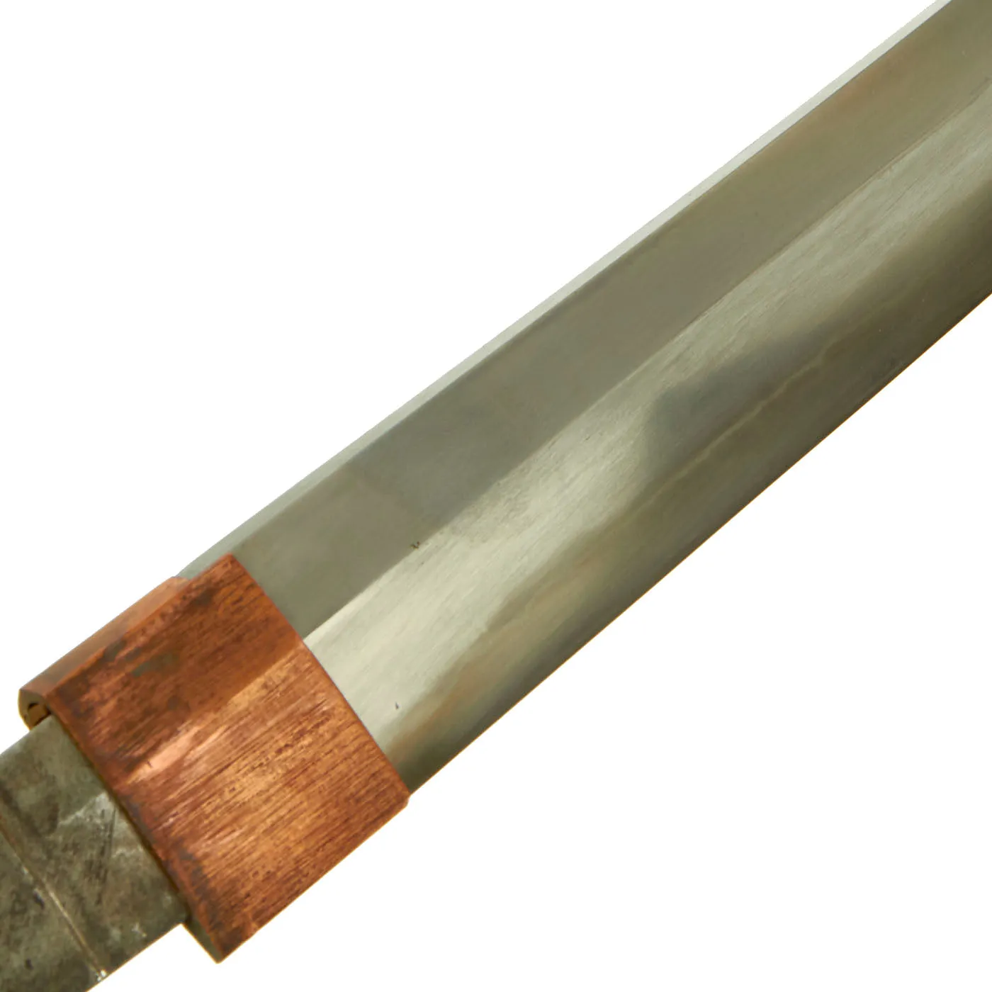 Original Japanese WWII Army Officer Type 98 Shin-Gunto Katana Sword by ICHIHARA NAGAMITSU with Scabbard & Family Crest