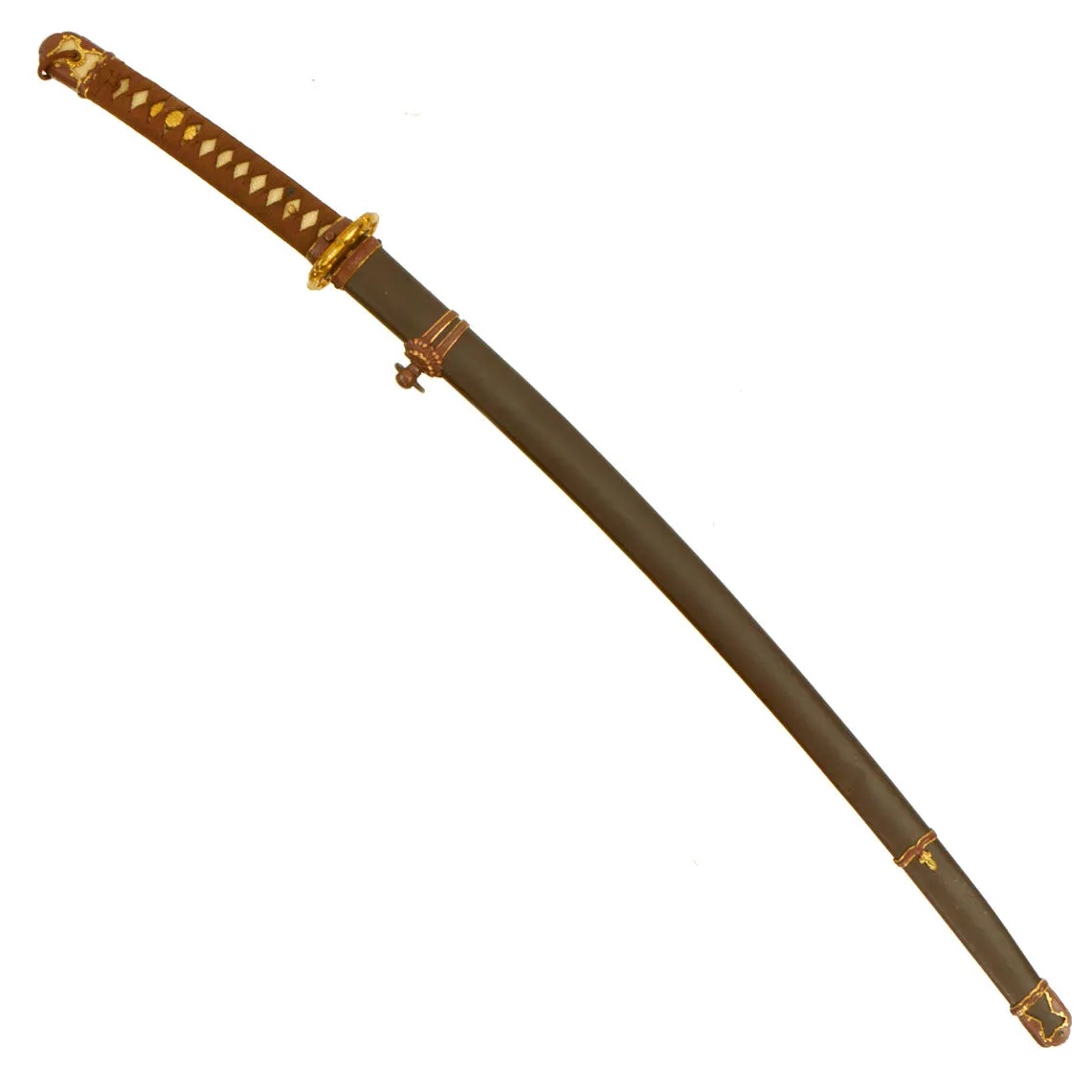 Original Unissued WWII Japanese Army Officer Type 98 Shin-Gunto Katana Sword by ICHIHARA NAGAMITSU with Scabbard