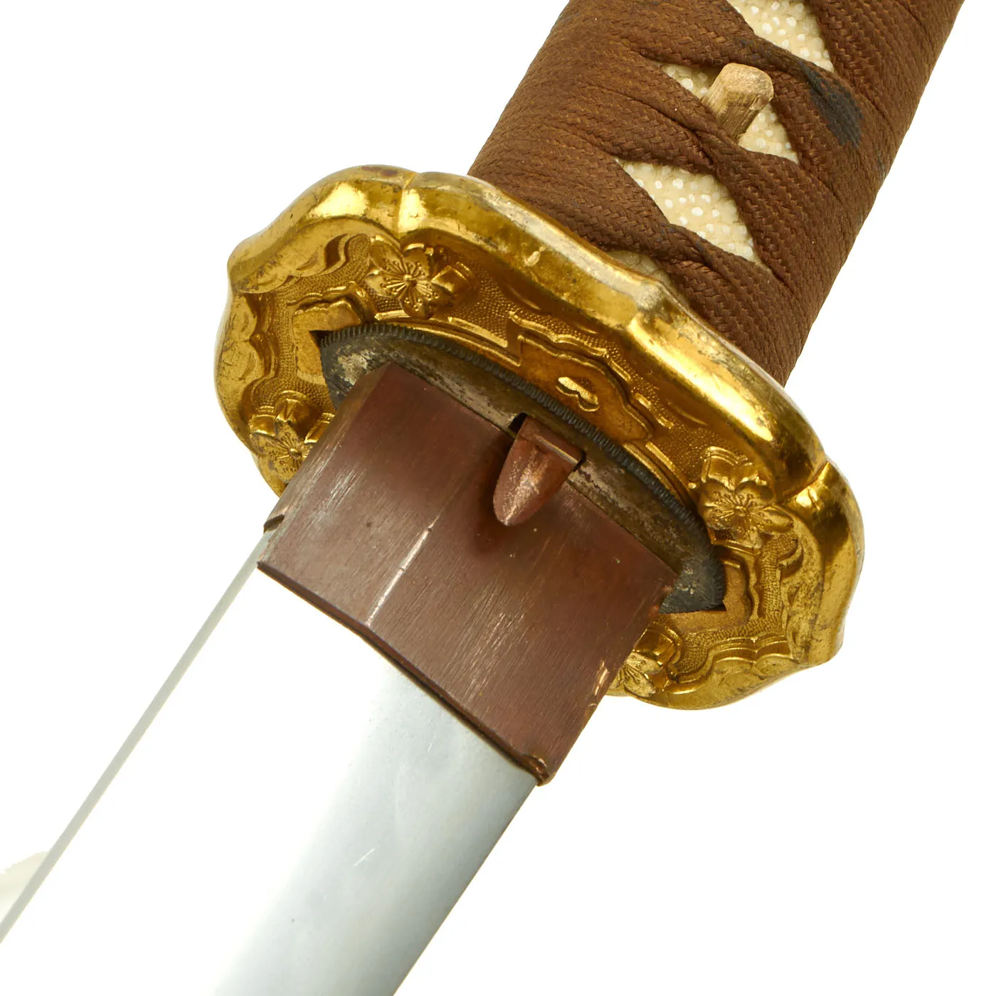 Original Unissued WWII Japanese Army Officer Type 98 Shin-Gunto Katana Sword by ICHIHARA NAGAMITSU with Scabbard