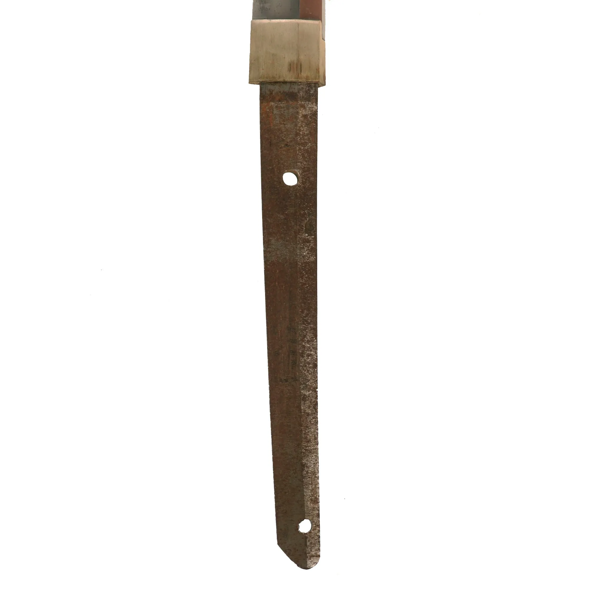 Original WWII Japanese RJT Rinji Seikishi Shin-Gunto Handmade Katana Sword by ICHIHARA NAGAMITSU with Custom Unfinished Wood Scabbard