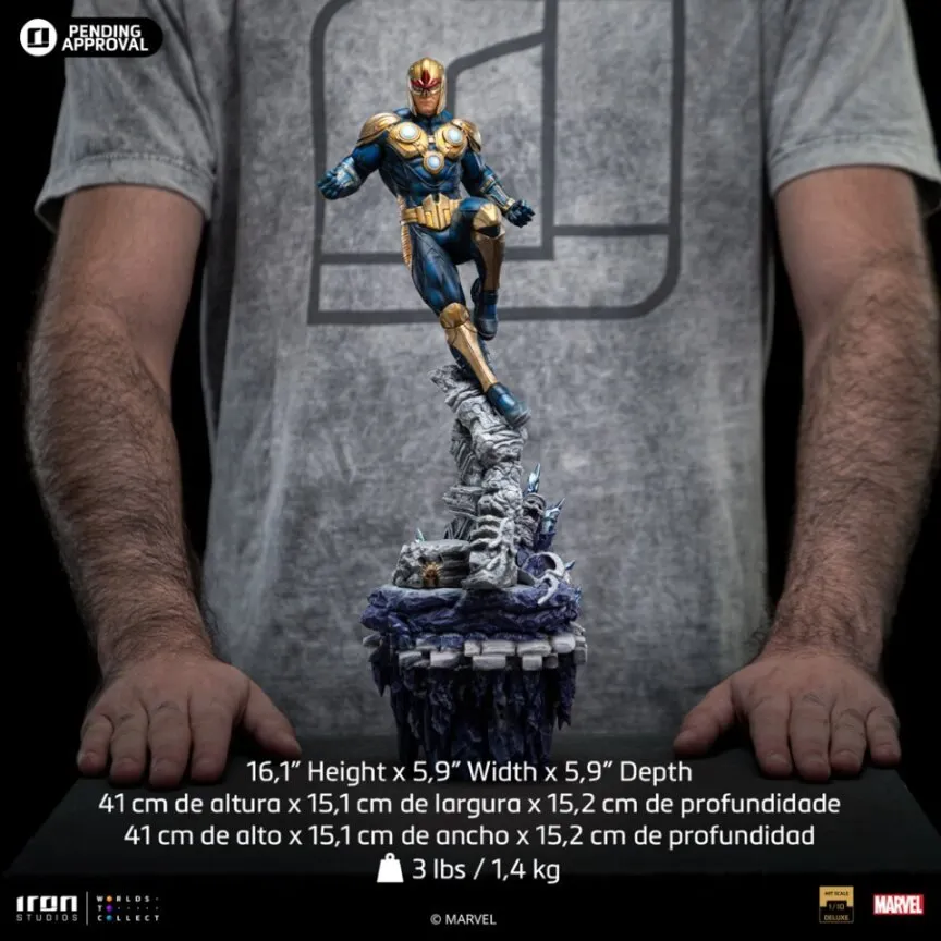 PRE-ORDER: Iron Studios Marvel Comics Nova Deluxe Art Scale 1/10 Statue