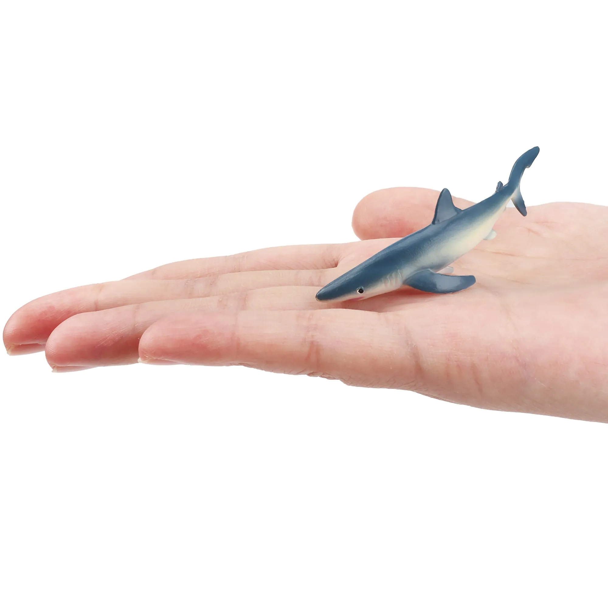 Toymany Blue Shark Figurine Toy - Small Size